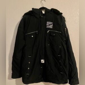 Men’s size XL black FMF brand coat gently used 🖤